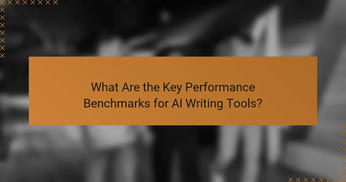 What Are the Key Performance Benchmarks for AI Writing Tools?