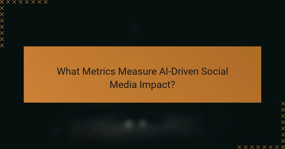 What Metrics Measure AI-Driven Social Media Impact?