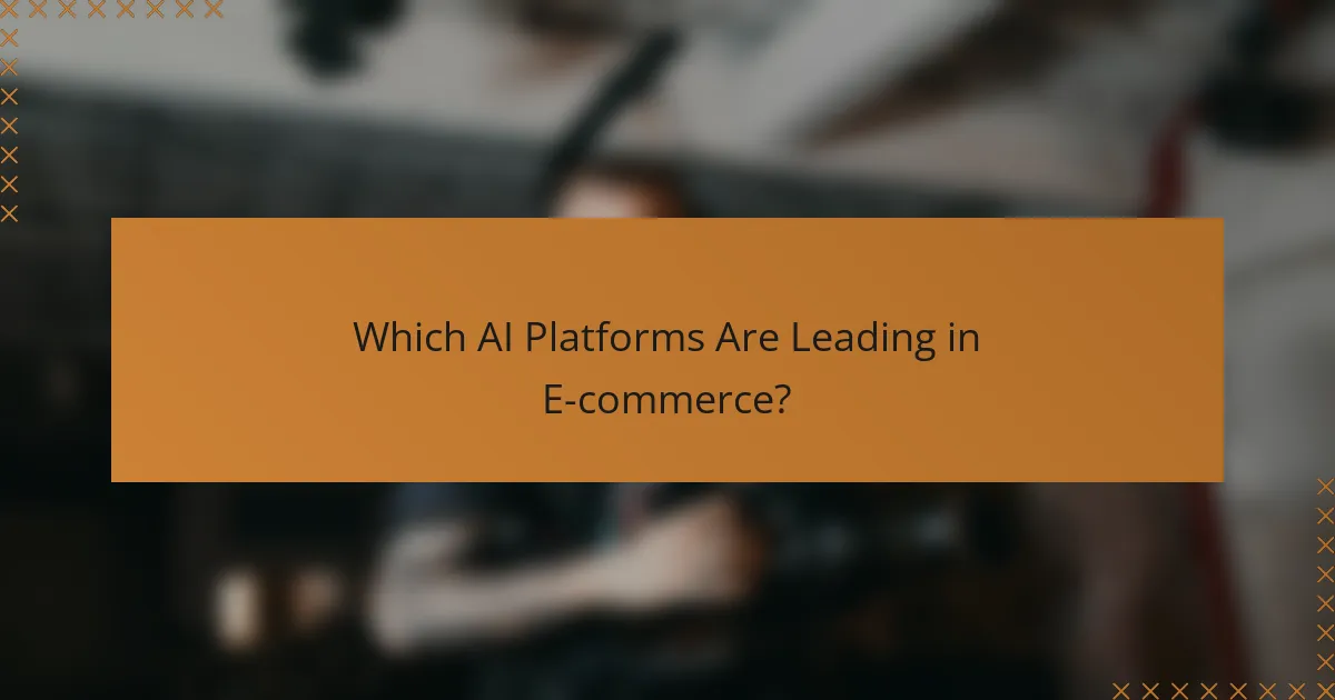 Which AI Platforms Are Leading in E-commerce?